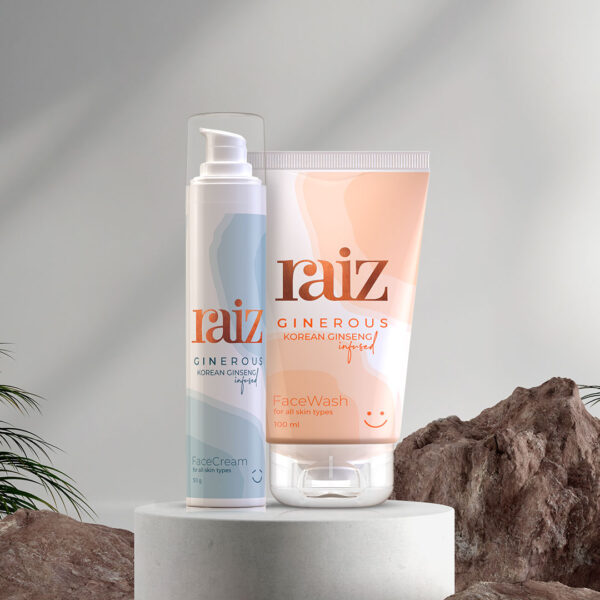 Raiz Face Wash free with Face Cream